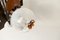 Murano Glass and Teak Chandelier from Mazzega, 1960s, Image 2