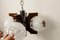 Murano Glass and Teak Chandelier from Mazzega, 1960s, Image 12