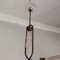 Mid-Century Murano Glass and Brass Pendant in the style of Barovier & Toso, Italy, 1940s, Image 3