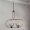 Suspension Mid-Century en Verre de Murano et Laiton de style Barovier & Toso, Italie, 1940s 7