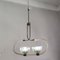 Mid-Century Murano Glass and Brass Pendant in the style of Barovier & Toso, Italy, 1940s, Image 5