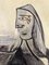 Pablo Picasso, Portrait of a Woman, Color Offset Lithograph on Pur de Marais Fil Paper, 1943, Image 3