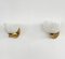 Mid-Century Italian Reticello Murano Glass and Brass Wall Lights in the style of Venini, 1980s, Set of 2, Image 14