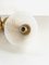 Mid-Century Italian Reticello Murano Glass and Brass Wall Lights in the style of Venini, 1980s, Set of 2, Image 11