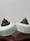 Vintage Church Opaline Milk and Glass Ceiling Lamp by Hailwood & Ackroyd, 1920s, Set of 3, Image 3