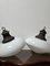 Set Englische Ovaloide Vintage Church Deckenlampen aus Milchglas & Glas, 1920er, 2er Set 5