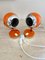 Lampes Eye-Ball Orange Vif, 1970s, Set de 2 5