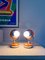 Bright Orange Eye-Ball Lamps, 1970s, Set of 2, Image 4
