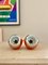 Bright Orange Eye-Ball Wall Lights, 1970s, Set of 2, Image 3