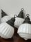 Antike englische Church Deckenlampe aus satiniertem Milchglas, 1890er 6