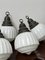 Antike englische Church Deckenlampe aus satiniertem Milchglas, 1890er 4