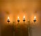 Empire Wall Lamps from Maison Lucien Gau, France, 1940s, Set of 2, Image 2