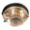 Lacquered Brass and Crystal Ceiling Lamp, 1980s, Image 2