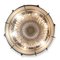Lacquered Brass and Crystal Ceiling Lamp, 1980s, Image 1