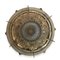 Lacquered Brass and Crystal Ceiling Lamp, 1980s, Image 4