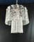 Art Deco Style Murano Glass Strips Chandelier, Italy, 1980s 5