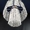 Art Deco Style Murano Glass Strips Chandelier, Italy, 1980s 4