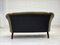 Vintage Danish Two-Seater Sofa in Green Furniture Velour and Beech, 1950s 16