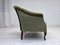 Vintage Danish Two-Seater Sofa in Green Furniture Velour and Beech, 1950s 13