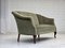 Vintage Danish Two-Seater Sofa in Green Furniture Velour and Beech, 1950s 11