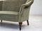 Vintage Danish Two-Seater Sofa in Green Furniture Velour and Beech, 1950s 2