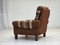 Vintage Danish Club Chair in Wool, 1970s 12