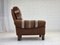 Vintage Danish Club Chair in Wool, 1970s 16