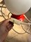 Lampe de Bureau en Verre Opalin Rouge de Temde 7