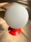 Lampe de Bureau en Verre Opalin Rouge de Temde 3