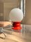 Lampe de Bureau en Verre Opalin Rouge de Temde 1