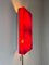 Applique Murale Rouge par Uwe Mersch, 1970s 6