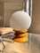Gelbe Tischlampe aus Opalglas von Temde 5