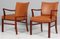 Chaises de Salle à Manger en Acajou et Cuir Tanné, Danemark, 1940s, Set de 6 4