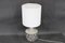 Ceramic Table Lamp with Fabric Lampshade from Axella, Denmark, 1970s, Image 4