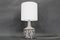 Ceramic Table Lamp with Fabric Lampshade from Axella, Denmark, 1970s, Image 2