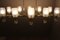 Lampadario grande vintage in ottone e vetro di Murano, Immagine 17