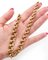 Doppelte Mesh-Halskette aus Gelbgold 10