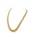 Doppelte Mesh-Halskette aus Gelbgold 7