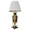 Lampe Antique de Style Empire en Bronze Doré et Patine Brune avec Socle en Marbre 1