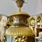 Lampe Antique de Style Empire en Bronze Doré et Patine Brune avec Socle en Marbre 8