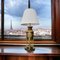 Lampe Antique de Style Empire en Bronze Doré et Patine Brune avec Socle en Marbre 9