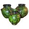 Green Glazed Vases attributed to Erik Mornils for Nittsjö, Sweden, 1930s, Set of 3, Image 1