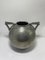 Vase en Étain avec Motif Feuille et Poignées Triangulaires de L&L, Suède, 1935 2