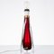 Mid-Century Modern Ruby Red Glass Table Lamp attributed to Carl Fagerlund for Orrefors, Sweden, 1960s, Image 2