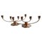 Silver-Plated 5-Arm Candelabras by Just Andersen for GAB, Sweden, 1930s, Set of 2, Image 1
