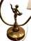 Lampe de Bureau à Double Bras en Laiton avec Figurine dansante par Ystad-Metall, Suède, 1930s 3