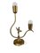 Swedish Double-Arm Brass Table Lamp with Dancing Figurine by Ystad-Metall, 1930s, Image 6