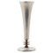 Vase Moderniste en Étain avec Détails en Laiton de GAB, Suède, 1930s 1