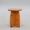 Swedish Rustic Pine Stool, 1970s, Image 2