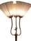 Lampadaire Mid-Century avec Abat-jours en Soie et Détails en Laiton, Suède, 1930s 4